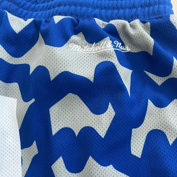 Mitchell & Ness Jumbotron 2.0 Sublimated Dodgers Shorts Mens Blue sz Large - Picture 8 of 8
